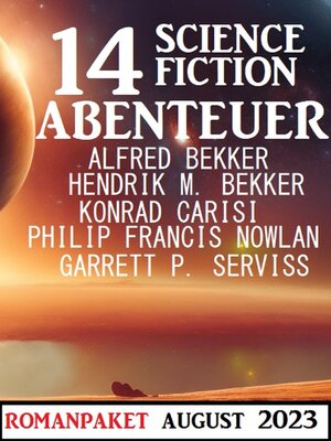 cover image of 14 Science Fiction Abenteuer August 2023